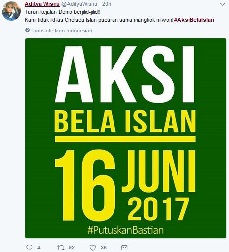 8 Panggilan Netizen untuk Bastian di #AksiBelaIslan