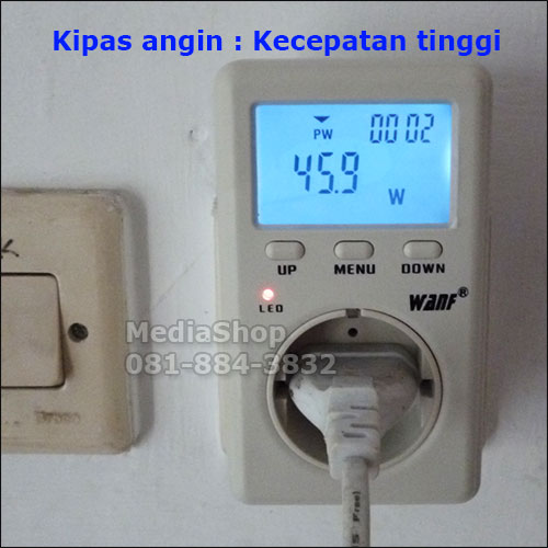 Watt Meter Wanf D02A Mini Ampere Meter Multi Fungsi buat ukur Voltage, Daya, Kwhmeter