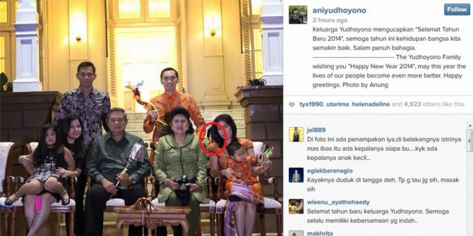 Ada Penampakan di Foto Instagram Ibu Ani Yudhoyono
