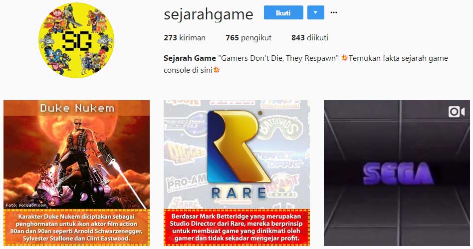 5 Akun Instagram Lokal Bertema Gaming yang Cocok untuk Di-Follow!