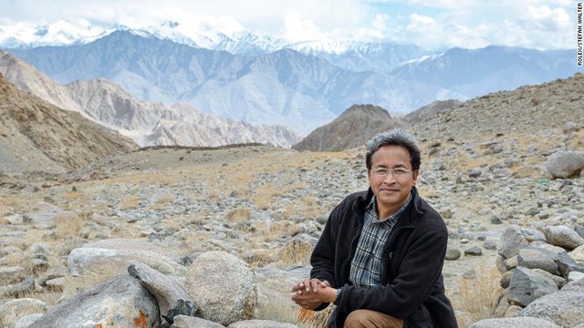 Gletser di Gurun Ladakh India Utara