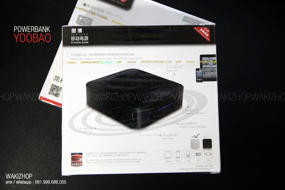 YooBao Powerbank Magic Cube 7800mah BNIB ORIGINAL + Garansi 6 Bulan