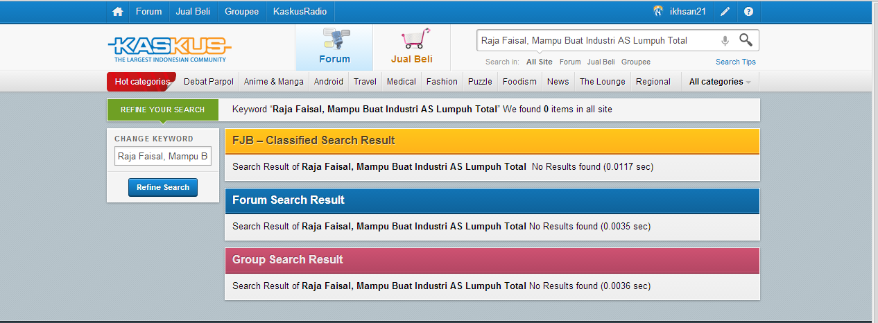 Raja Faisal, Mampu Buat Industri AS Lumpuh Total