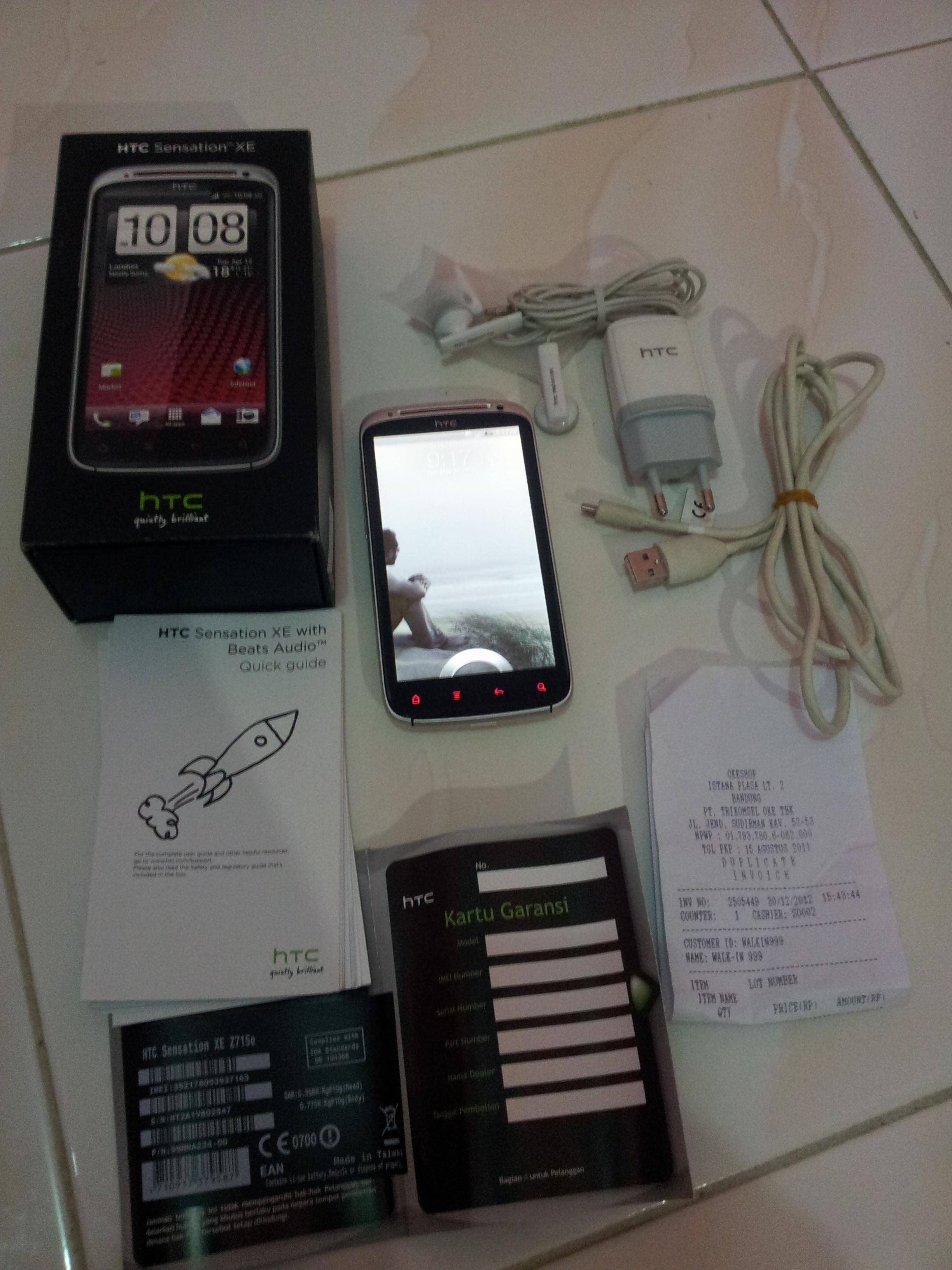 htc sensation xe lite version color white dijamin mulusss