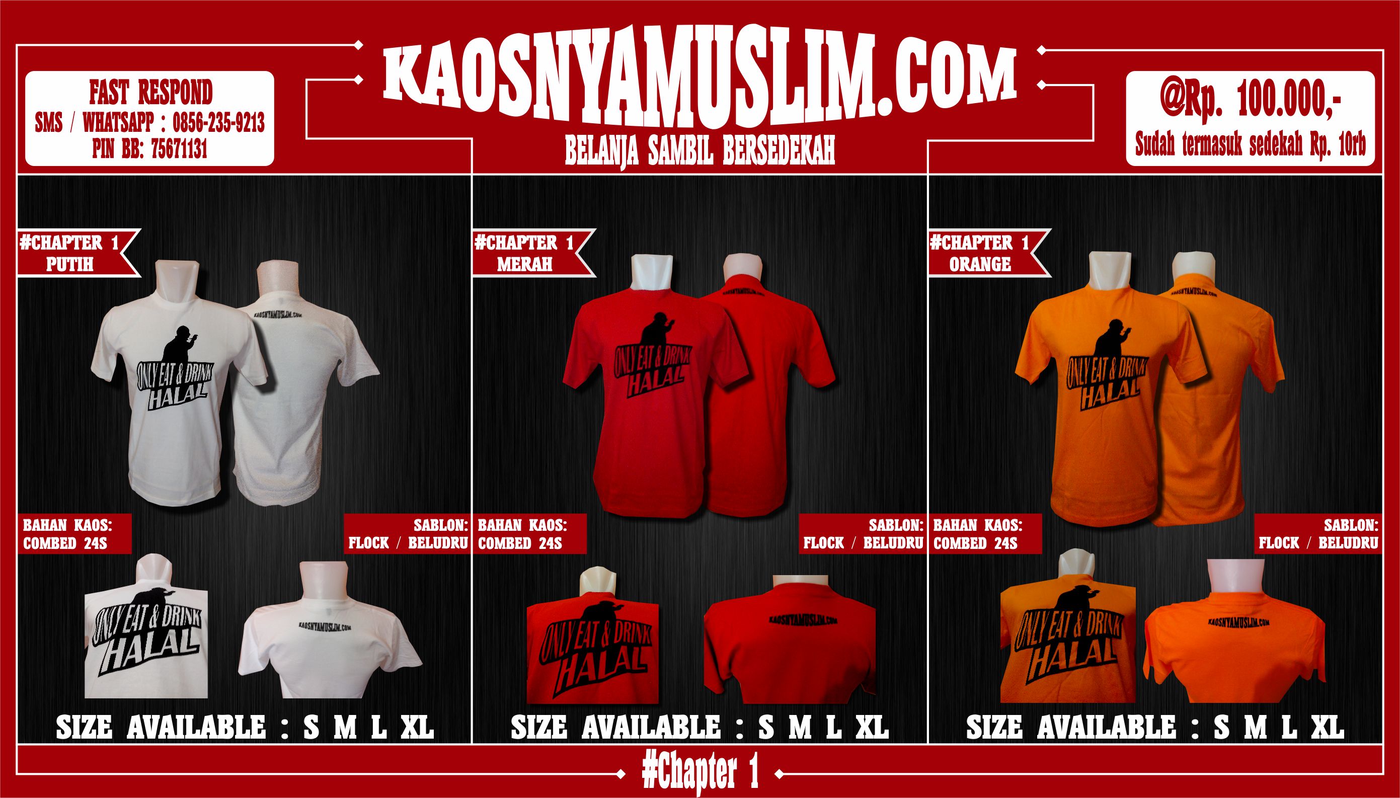 kaosnyamuslim.com (baju/kaos/fashion muslim/islami) Belanja sambil bersedekah !!!!!!!