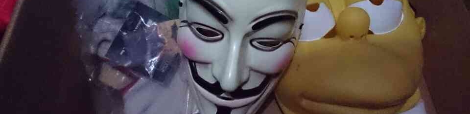 Officially Licensed Masks ~ V for Vendetta - Joker - The Simpsons