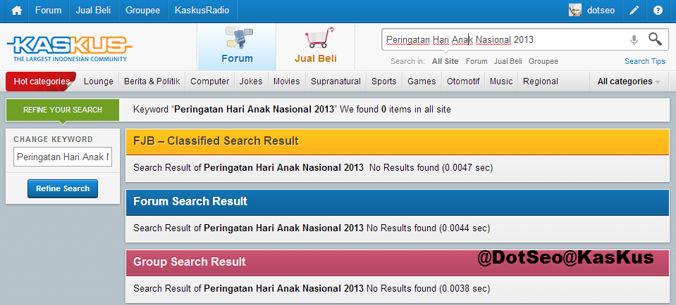 Peringatan Hari Anak Nasional (HAN) 2013 