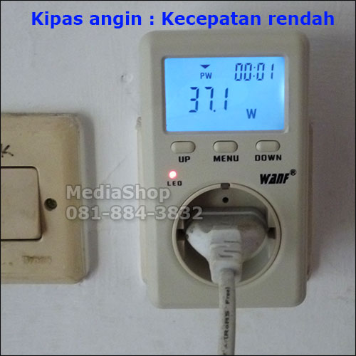 Watt Meter Wanf D02A Mini Ampere Meter Multi Fungsi buat ukur Voltage, Daya, Kwhmeter