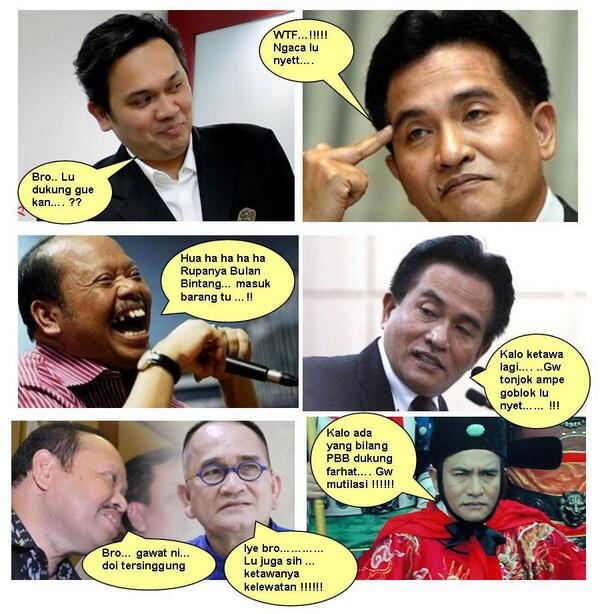 Komik Farhat nyari dukungan ke partai