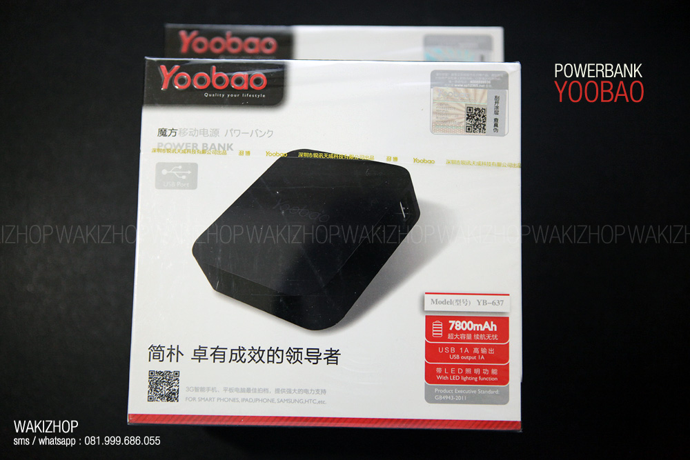 YooBao Powerbank Magic Cube 7800mah BNIB ORIGINAL + Garansi 6 Bulan