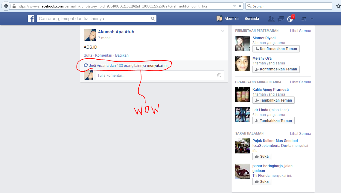 Cara Mendapatkan Banyak Like di Facebook