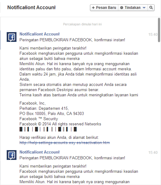 HATI-HATI GAN! AMANKAN AKUN FACEBOOK ANDA!