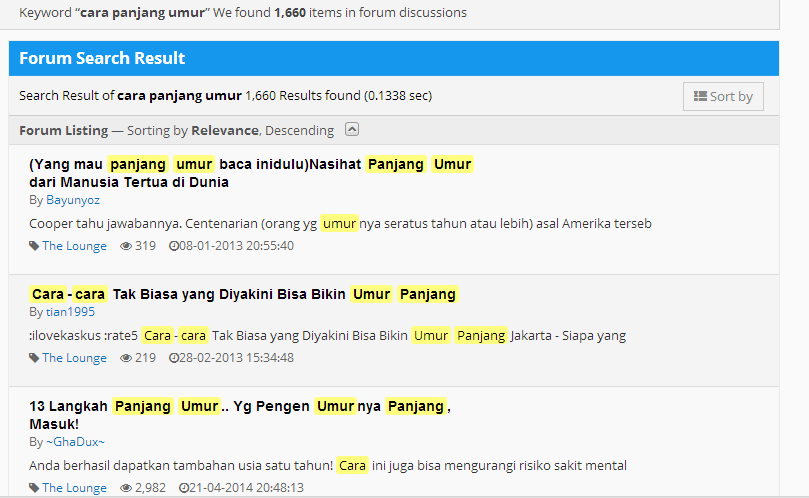 Cara sederhana agar panjang umur