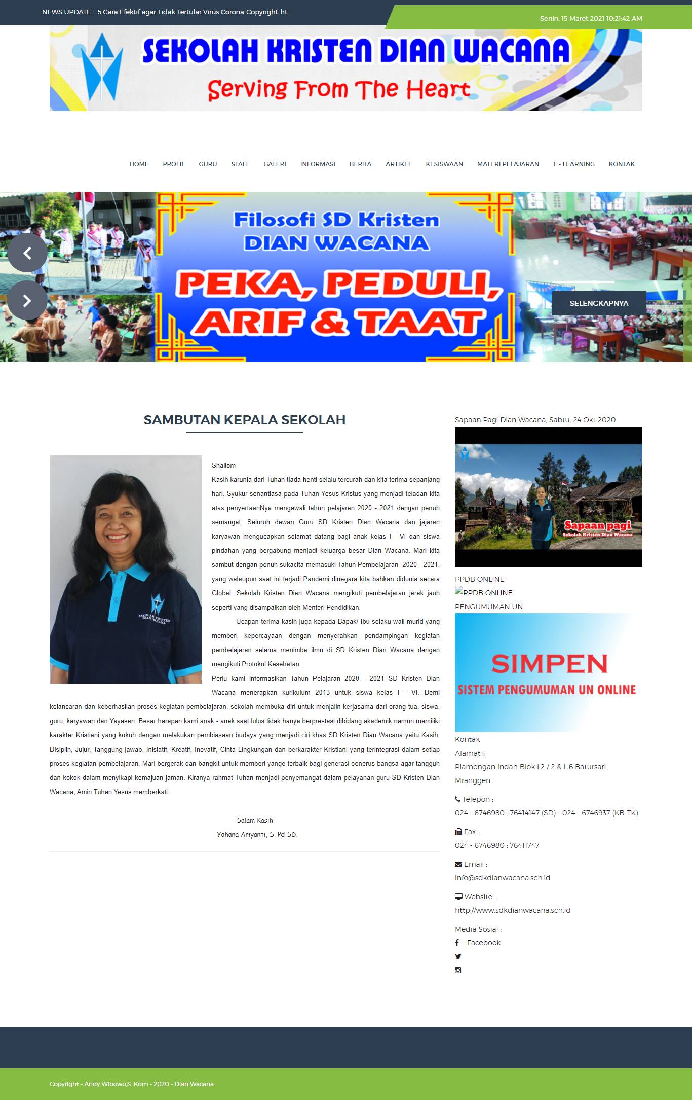 25 Contoh Web Profil Sekolah Lengkap Dari SD Sampai SMK