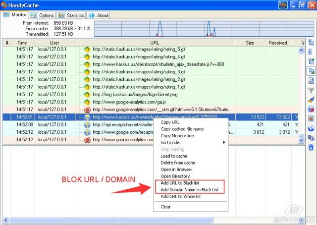 HandyCache - internet lebih hemat dan cepat