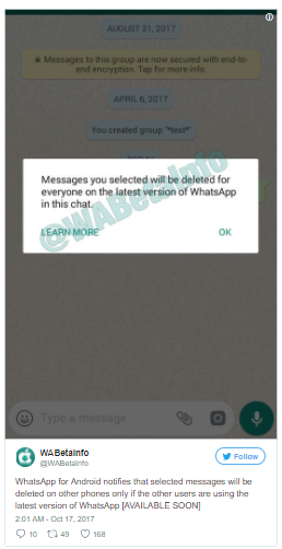 Fitur Baru WhatsApp: Bisa Hapus Pesan 'Maaf, Salah Kirim'