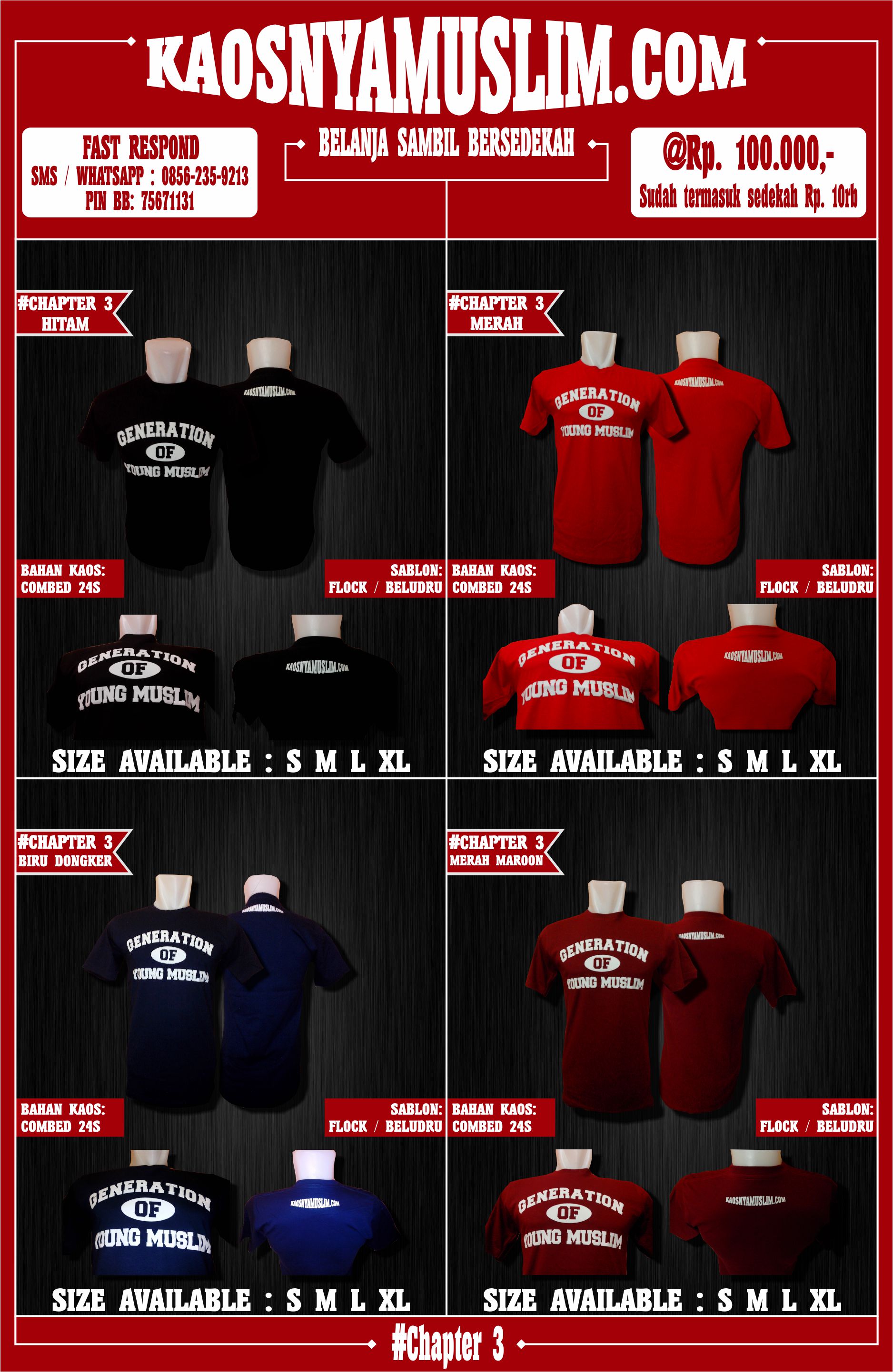 kaosnyamuslim.com (baju/kaos/fashion muslim/islami) Belanja sambil bersedekah !!!!!!!