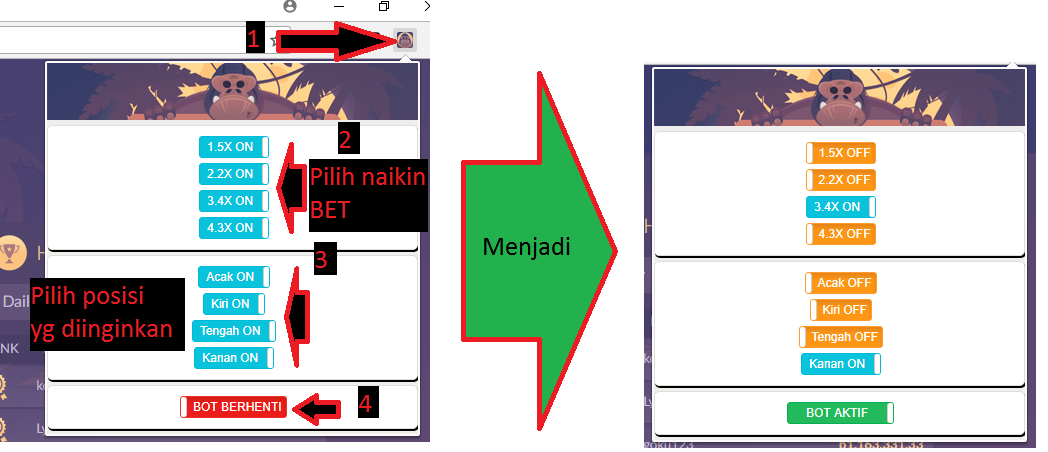 Auto Klik utuk dapatkan BTC