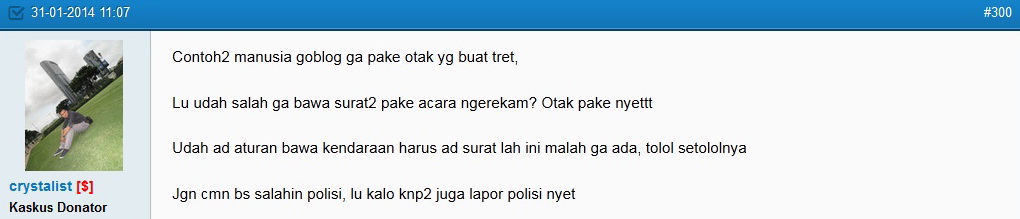 HATI - HATI dengan ID crystalist, si gila tukang maki-maki orang