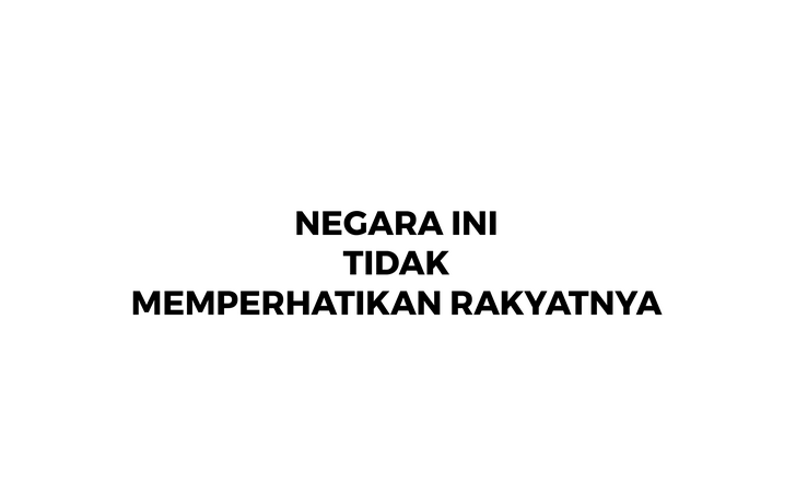 Negara Ini Tidak Memperhatikan Rakyatnya