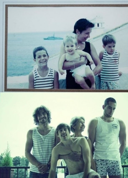 UNIK FOTO MASIH KECIL DI RECREATE SAAT DEWASA 