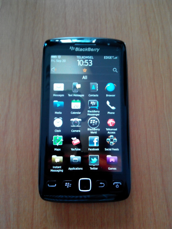 BB | Blackberry Monza 9860 (Torch 3) Black Fullset Masih Garansi