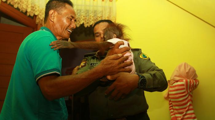 Kisah Gadis Cantik dengan Orangutan yang Dianggap Seperti Adik Sendiri