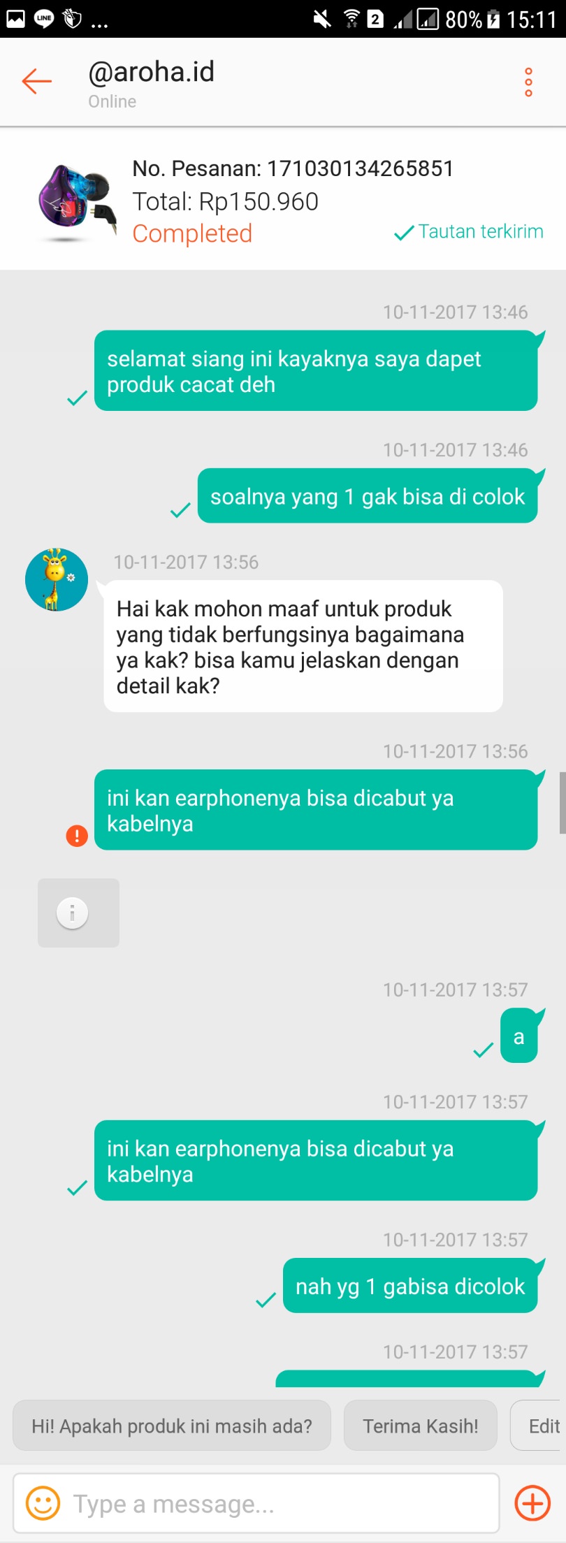 Kecewa terhadap aftersales shopee dan kebijakan Shopee