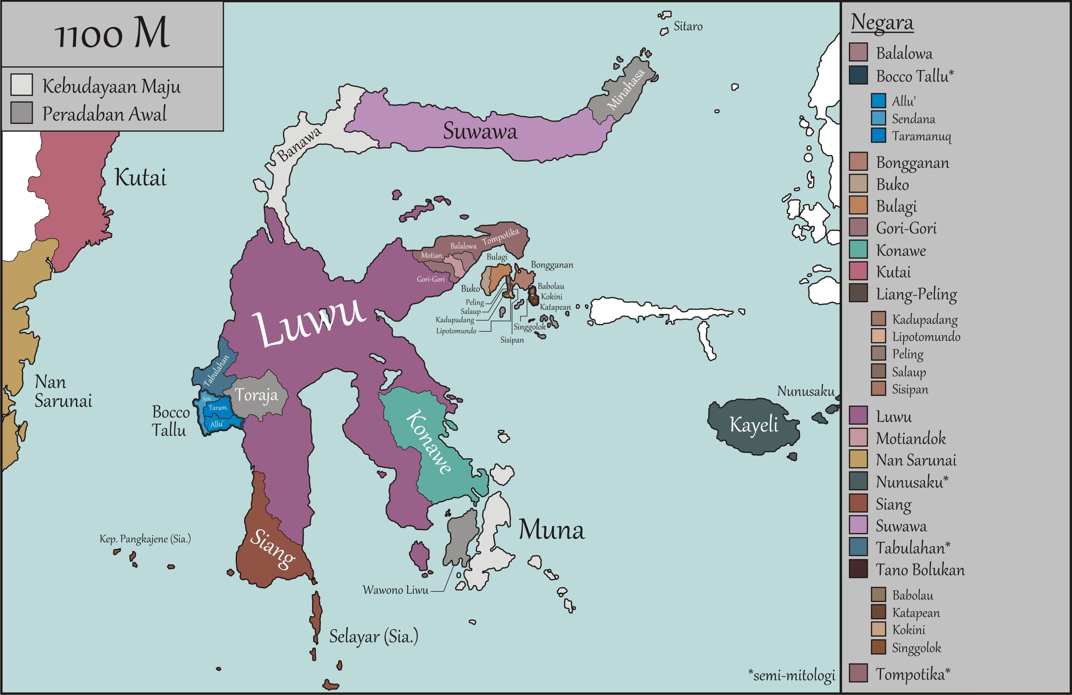 Kronologi Sejarah Sulawesi / Celebes (40.000 SM - 2018)