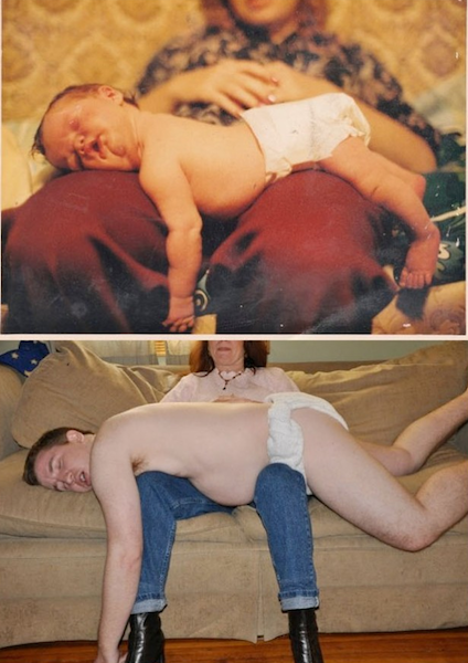 UNIK FOTO MASIH KECIL DI RECREATE SAAT DEWASA 