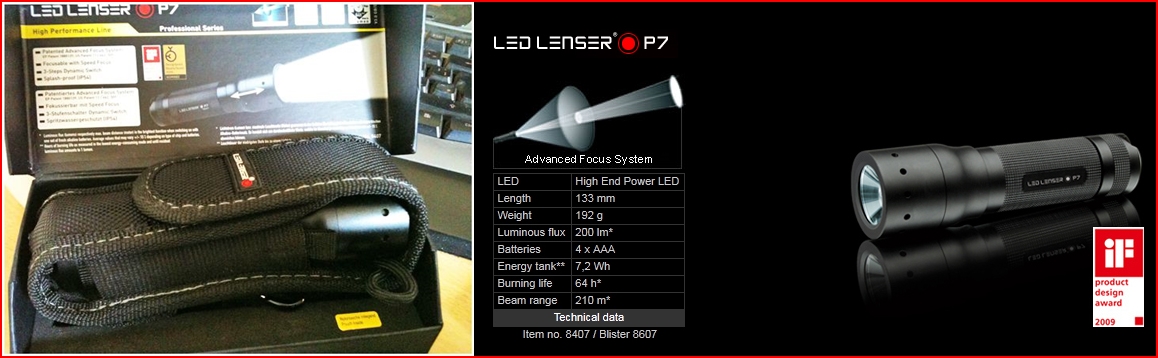 LED Lenser P3 P5 P7 T5 T7 H7 rechargeable headlamp cree torch lumen ultra fire senter