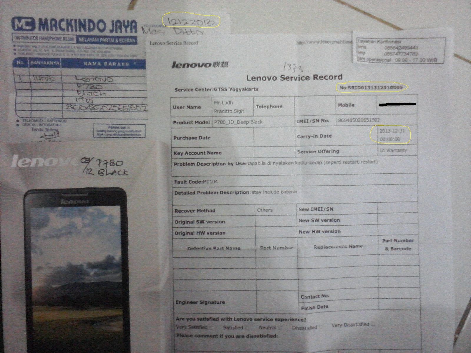 LENOVO TOLONG BERI KEJELASAN UNTUK P780 SAYA!