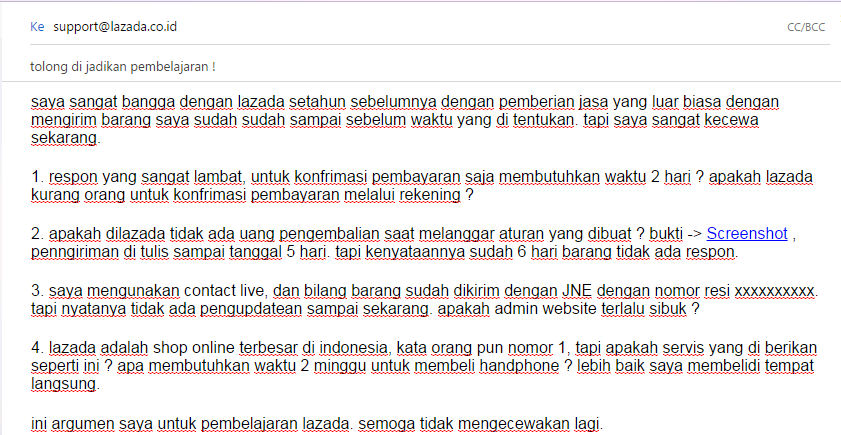 Kekecewaan Pada LAZADA.CO.ID Shop Online terbaik indonesia &#91;Katanya Sih&#93;