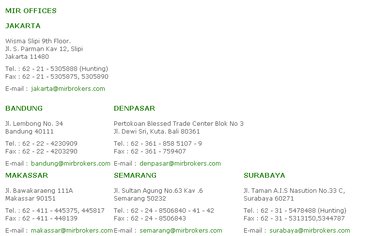 &#91; Jakarta &#93; &#91; 28 Feb 2014 &#93; Dicari marketing + admin untuk PT MIR (broker asuransi)