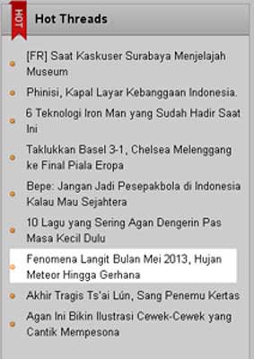 &#91;HT&#93; Fenomena Langit Bulan Mei 2013, Hujan Meteor Sampai Gerhana Matahari