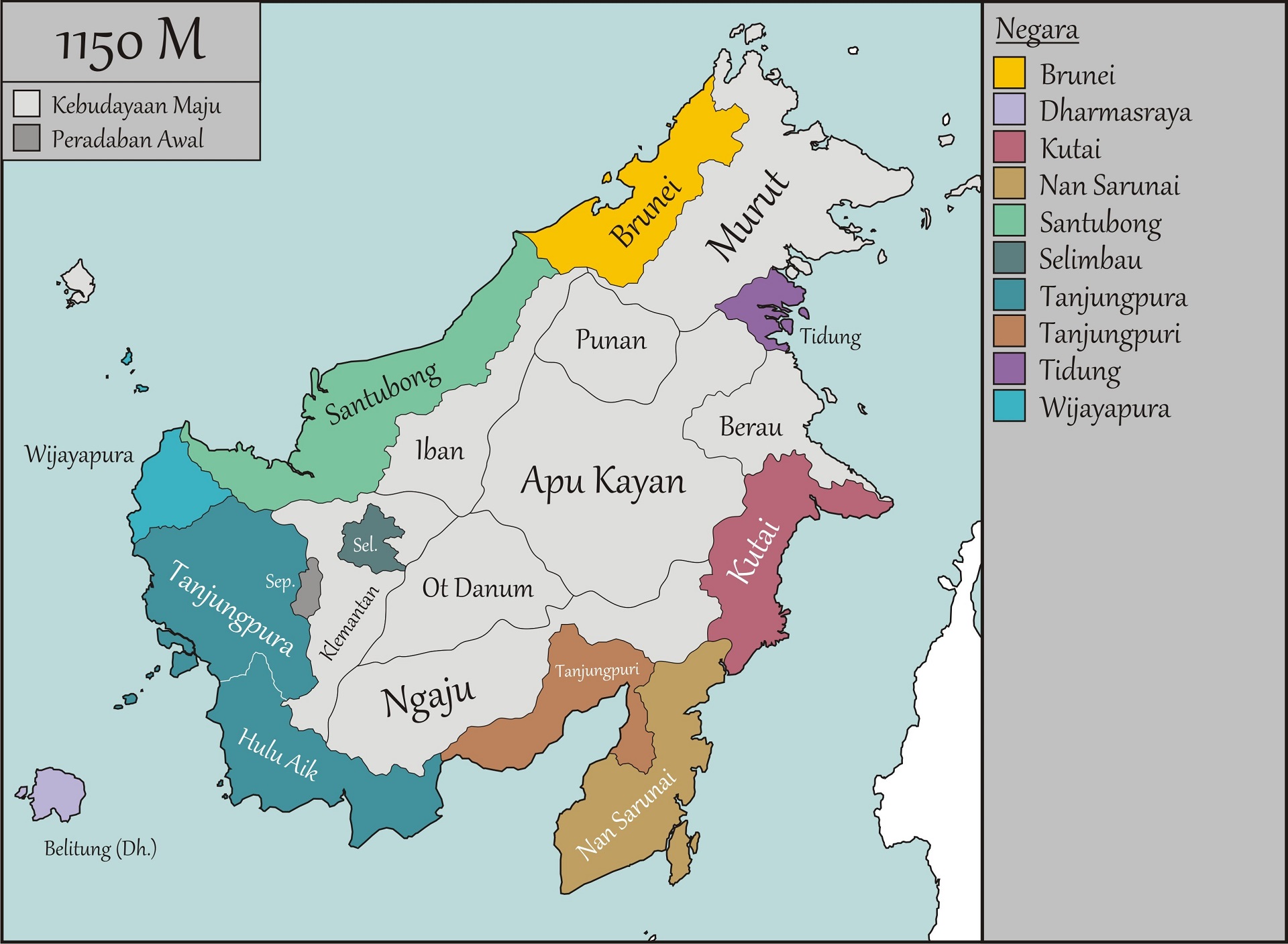 Kronologi Sejarah Kalimantan (45.000 SM - 2017)