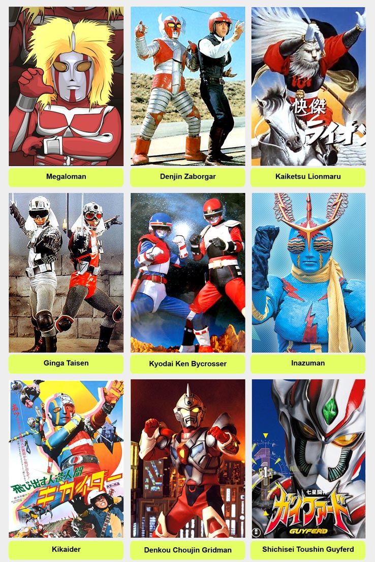 Jasa Isi HD Super Robot & Toku Jadul Murah (Goggle v,Zabogar,Gavan,Megaloman,Dll)