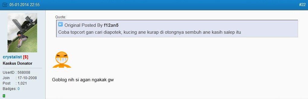 HATI - HATI dengan ID crystalist, si gila tukang maki-maki orang