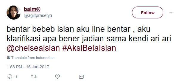 8 Panggilan Netizen untuk Bastian di #AksiBelaIslan