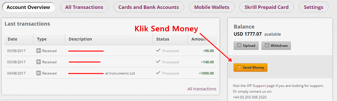 Cara Menarik Saldo Skrill ke bank Lokal Indonesia 