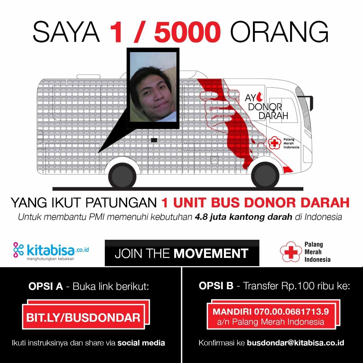 Potret Untuk Kehidupan - Bus Unit Donor Darah PMI &#91;Kita Bisa&#93;