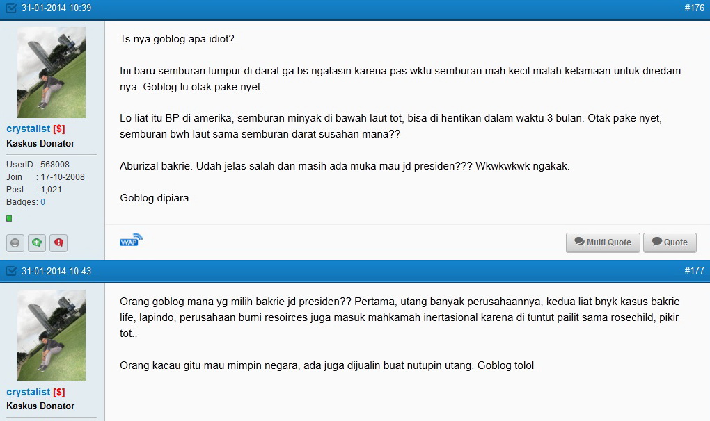 HATI - HATI dengan ID crystalist, si gila tukang maki-maki orang