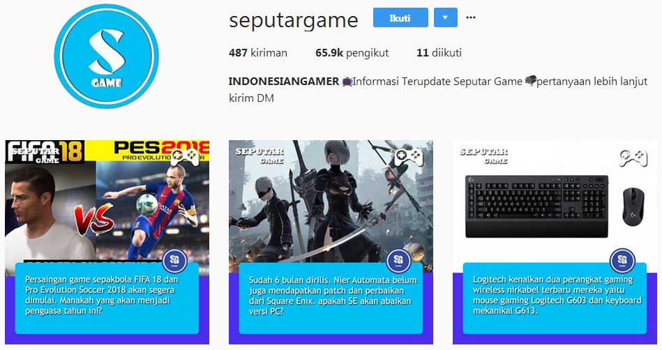 5 Akun Instagram Lokal Bertema Gaming yang Cocok untuk Di-Follow!