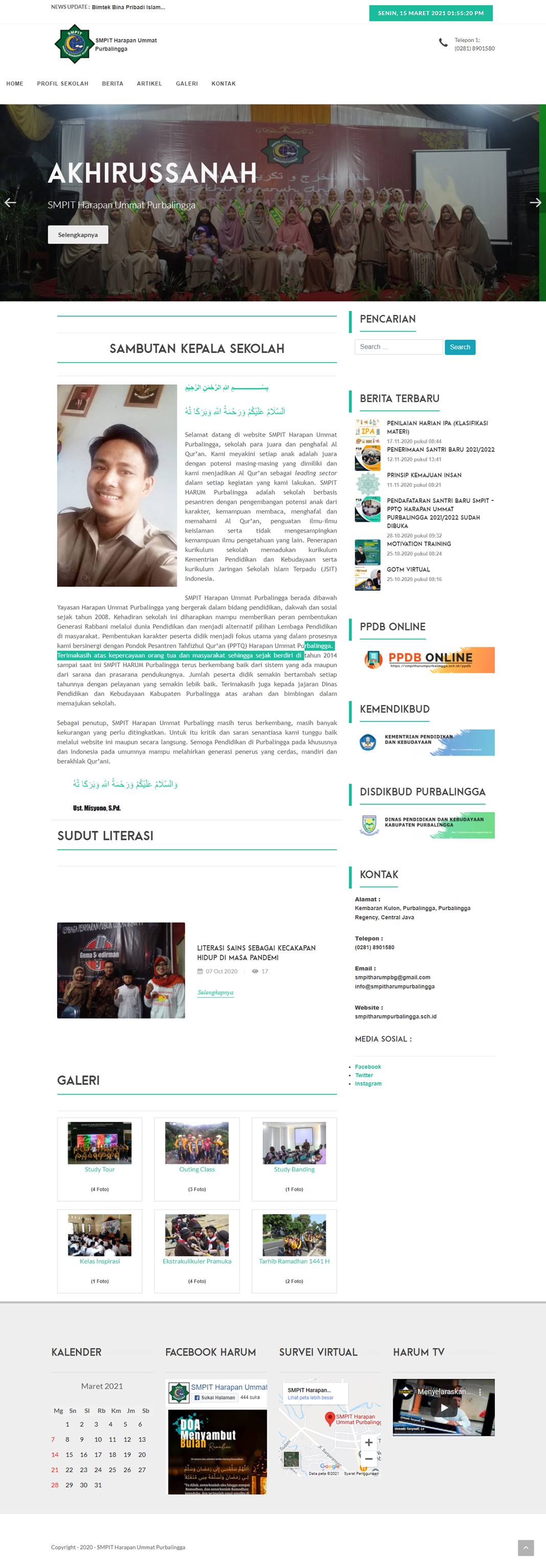 25 Contoh Web Profil Sekolah Lengkap Dari SD Sampai SMK