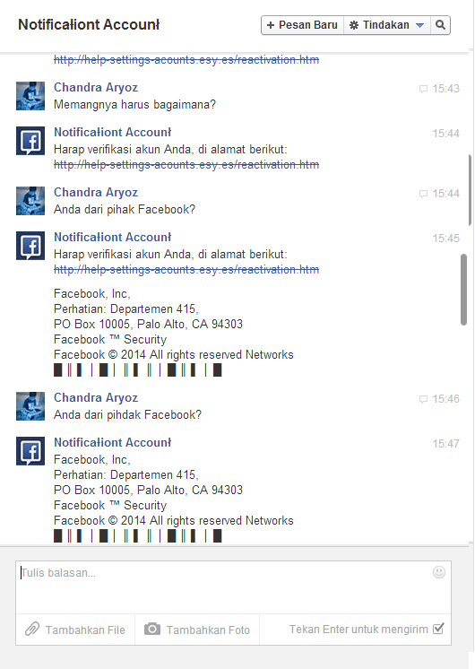 HATI-HATI GAN! AMANKAN AKUN FACEBOOK ANDA!