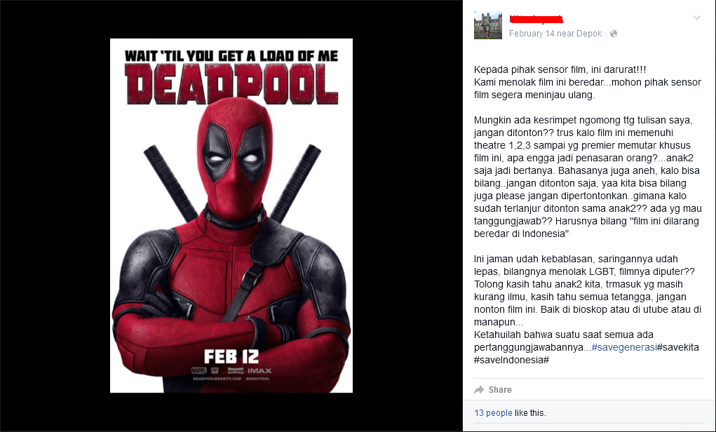 film-deadpool-tidak-layak-tayang-di-indonesia-benarkah