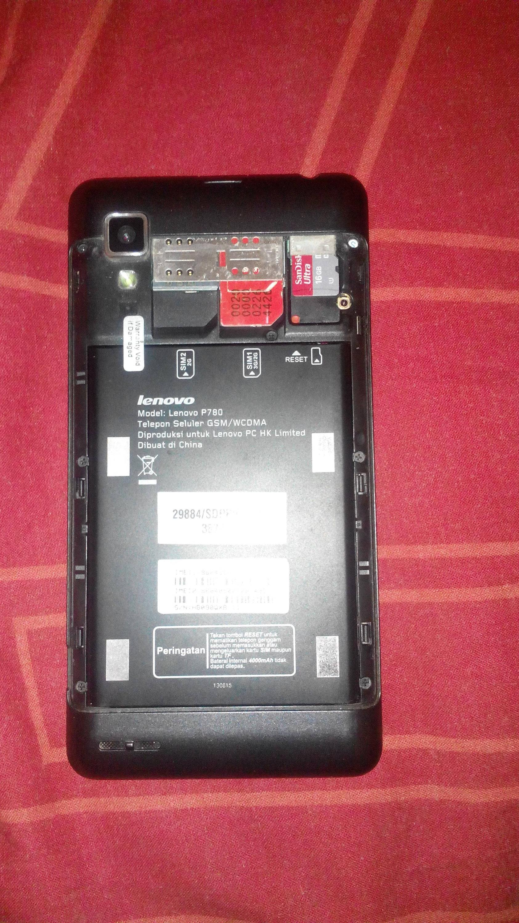 Lenovo P780 8GB Mulus Masih Garansi