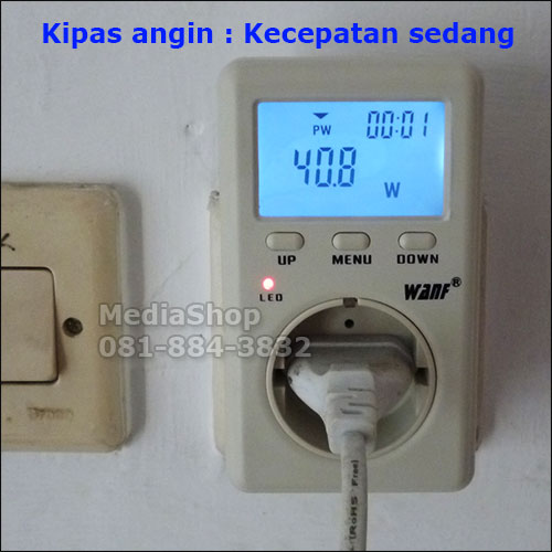 Watt Meter Wanf D02A Mini Ampere Meter Multi Fungsi buat ukur Voltage, Daya, Kwhmeter