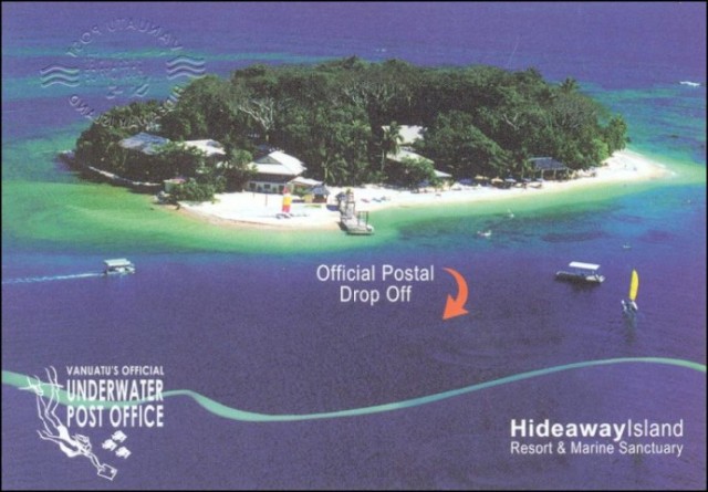 ஜ۩۞۩ஜ Kantor Pos Bawah Laut di Pulau Hideway, Vaunatu ஜ۩۞۩ஜ