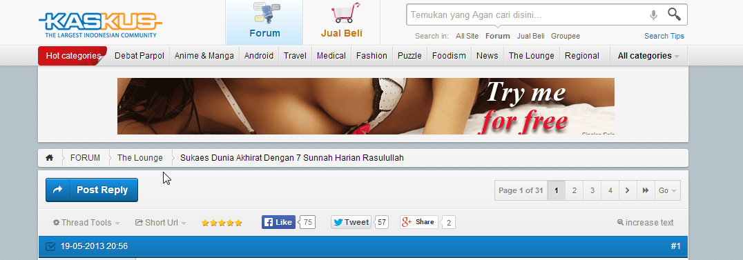 Iklan Kaskus Semakin Bersensasi :ngakak